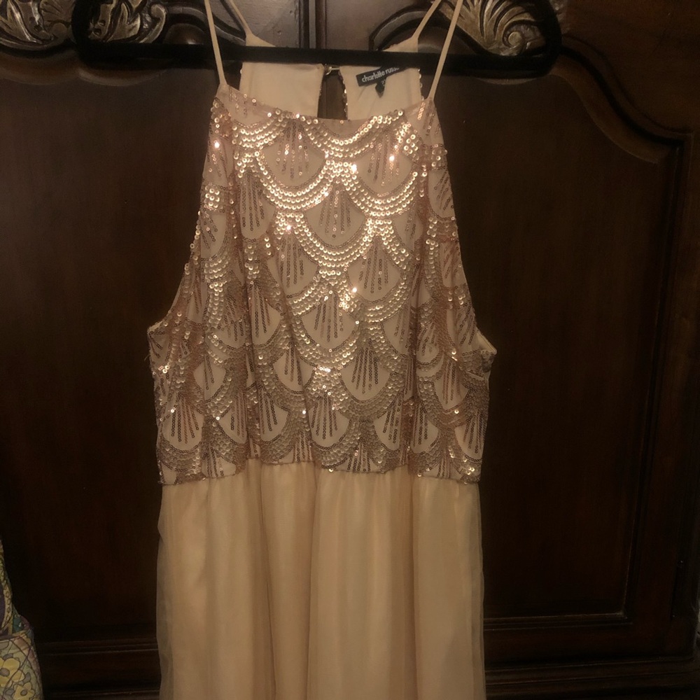 SEQUIN LIGHT PINK DRESS